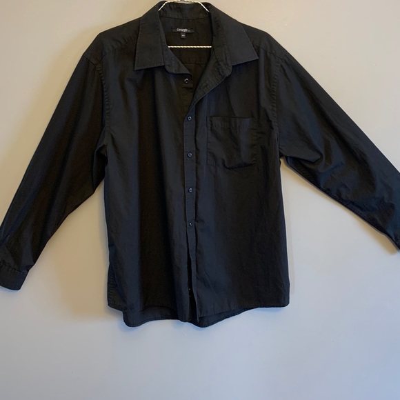Black button up shirt, size 16.5 - Picture 1 of 3